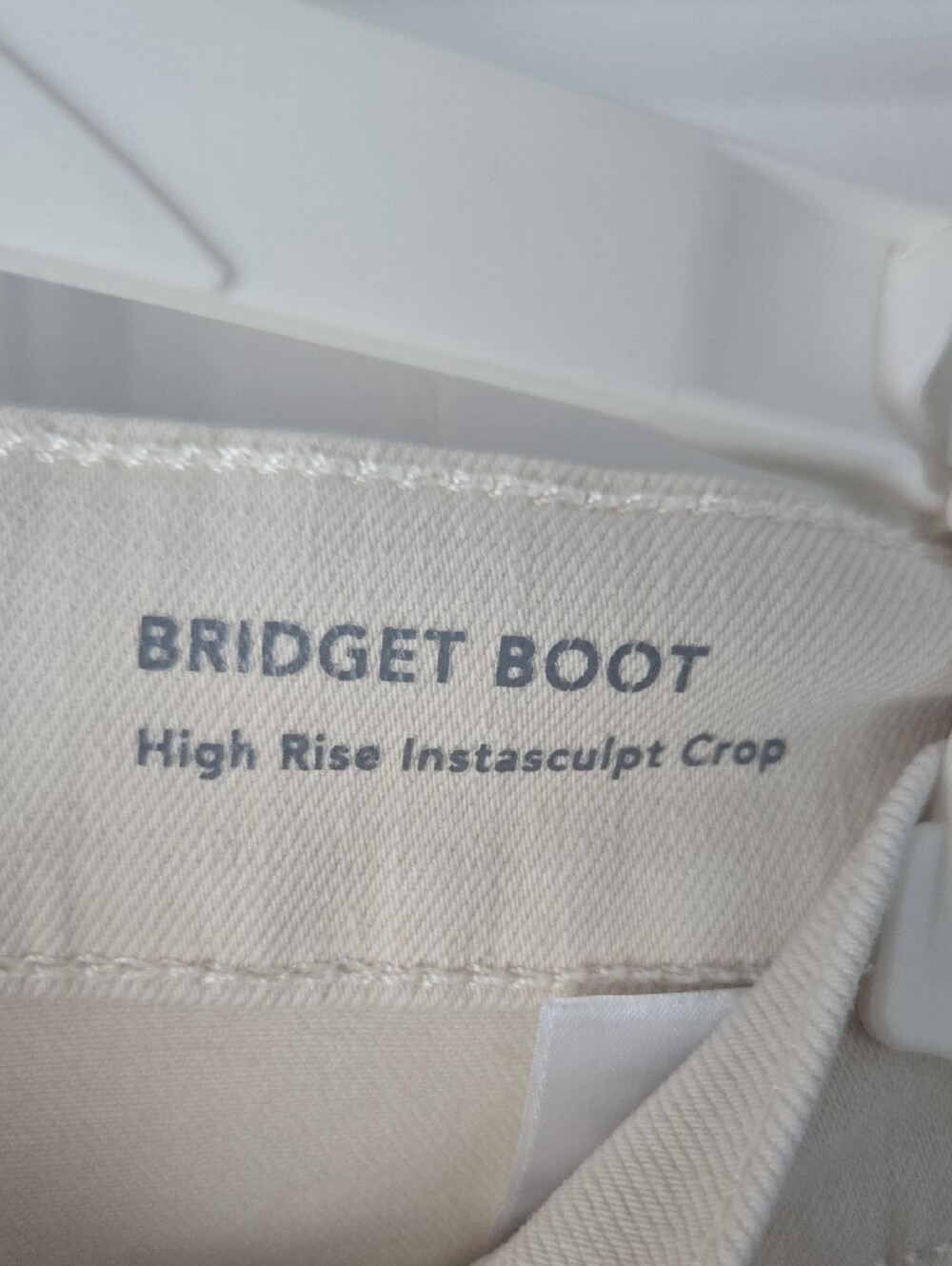 DL1961 Bridget Boot High Rise Instascupt Crop In Flax- 28 - Picture 5 of 16